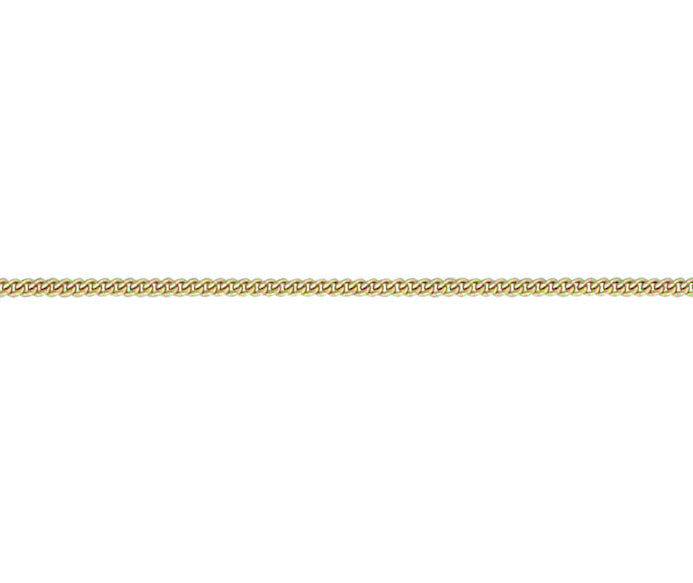 9ct Yellow Gold Fine Close Curb Necklace