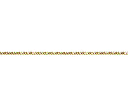 9ct Yellow Gold Fine Close Curb Necklace