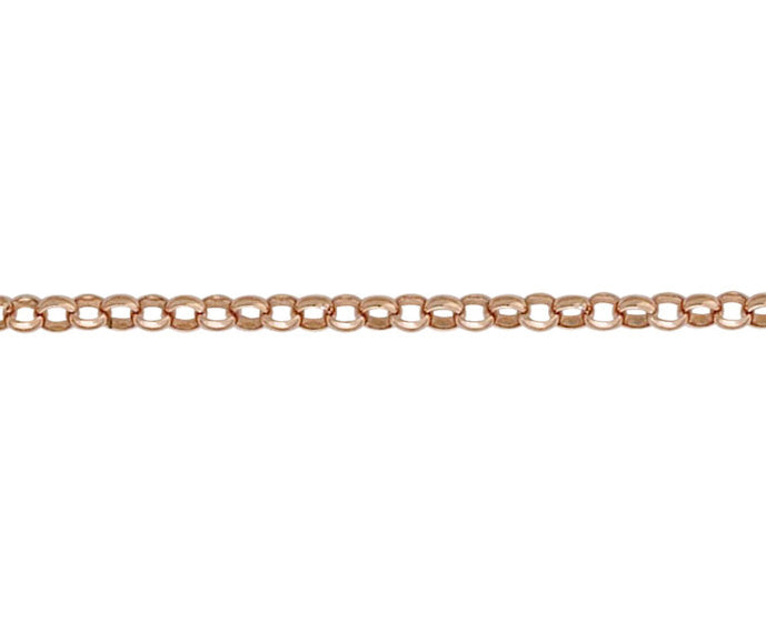 9ct Rose Gold Round Belcher Necklace