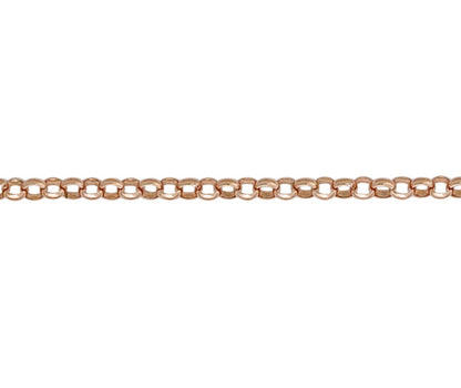 9ct Rose Gold Round Belcher Necklace