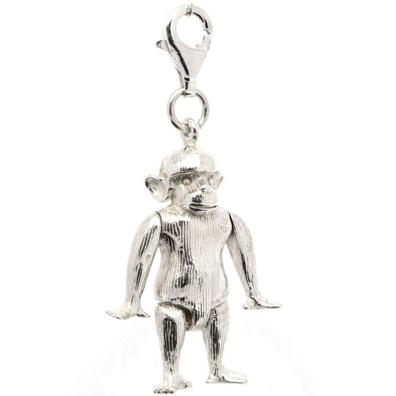 Sterling silver hot sale monkey charm