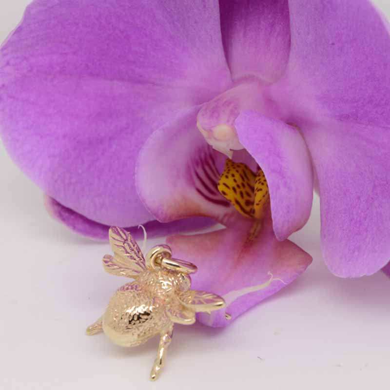 Gold bumble bee on sale charm