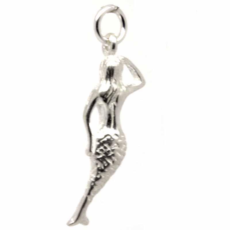 Mermaid on sale charm necklace