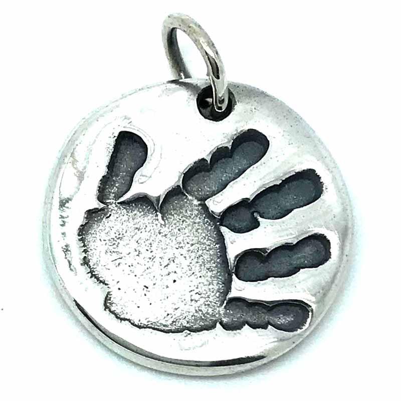 Baby hot sale handprint charm